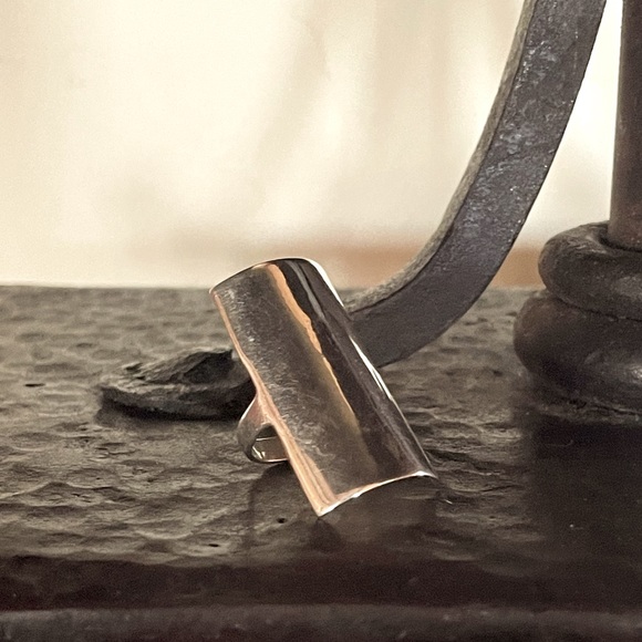 Hand Crafted Jewelry - STERLING SILVER LONG RING